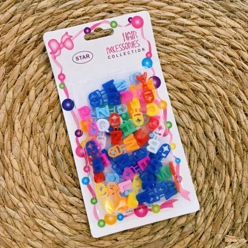 360 pièces/8 paquets = 360 pièces) a B C Mini lettre pince à cheveux griffes pour enfants/filles tre