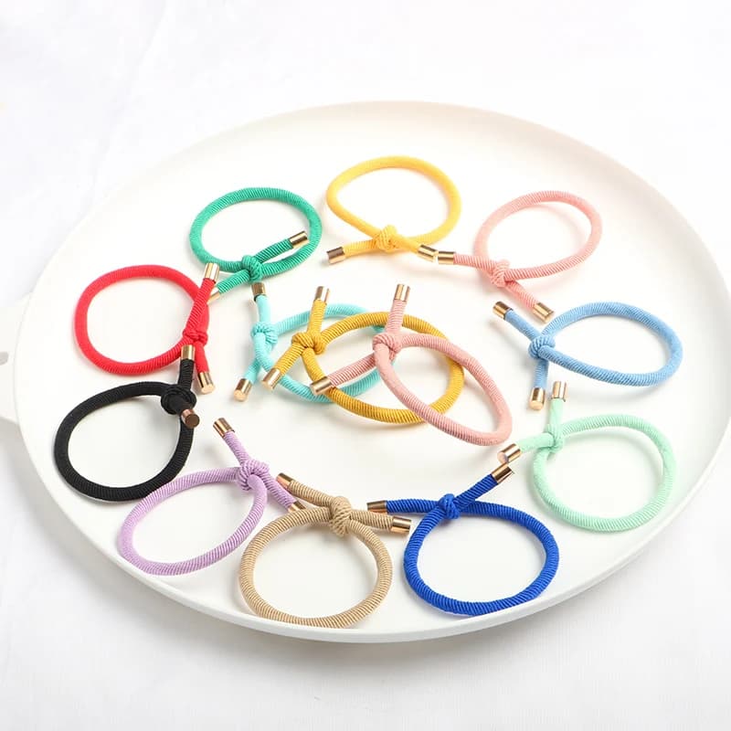 50 pièces corde à cheveux élastique fille tête corde cheveux accessoires bandeau élastique élastique