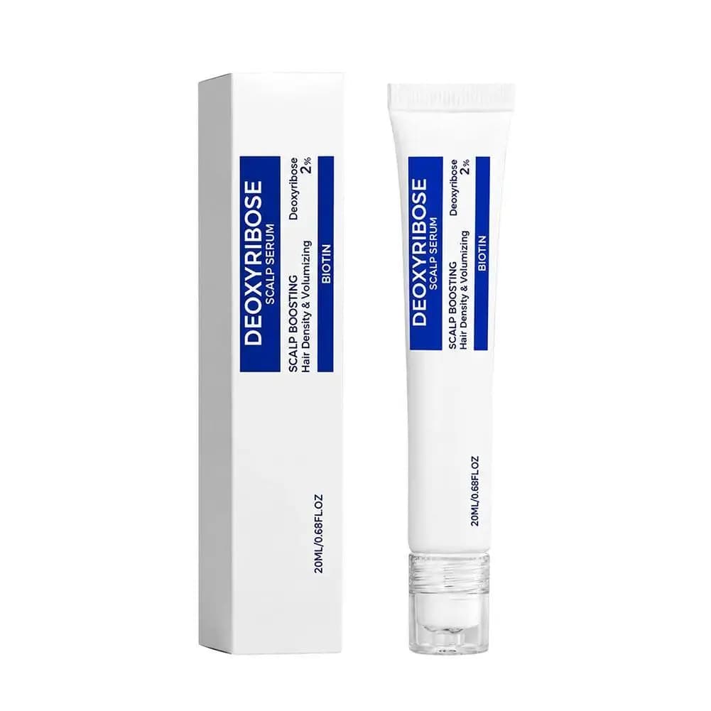 Sérum capillaire à la désoxyribose 20ml avec applicateur à bille roulante à la biotine, soin nourris