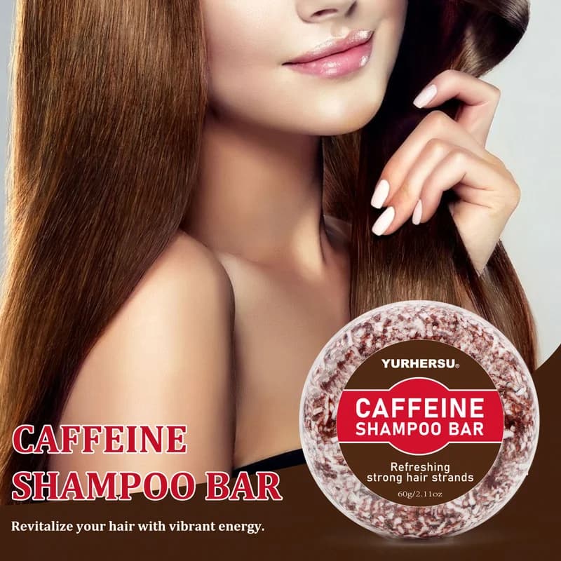 Shampoing solide à la caféine pour la croissance des cheveux, renforcement des racines, volume, sham