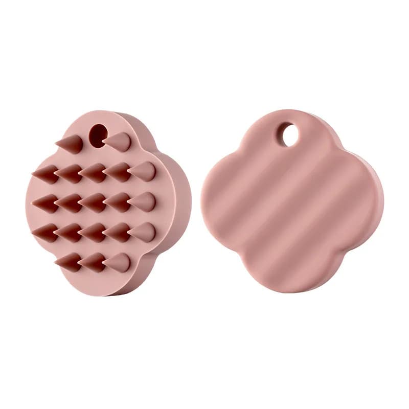 1 Brosse à shampooing en silicone, peigne à shampooing doux en silicone pour massage, peigne à shamp
