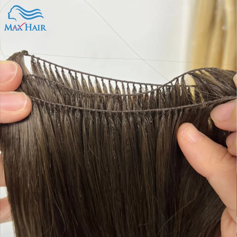 Extensions de cheveux naturels en plumes