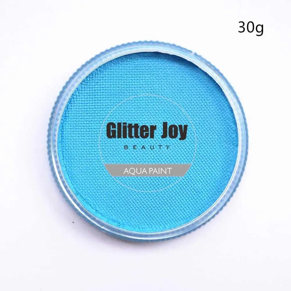 Aqua Blue 30 g/pièce à base d'eau pur Aqua bleu visage corps peinture Pigment maquillage dans Halloween fête déguisement beauté maquillage outil