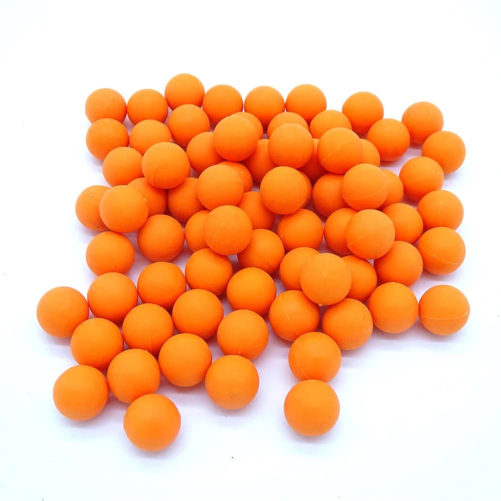 Balle d'entraînement de Paintball en caoutchouc de calibre 68 0,68 cal, 100 pièces, 200 pièces, balle de tir réutilisable pour pistolet de Paintball