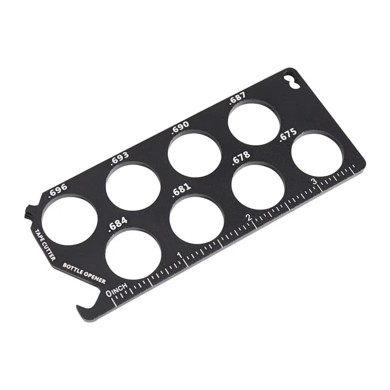 Calibre de taille pour balle de Paintball 0.68 ", rouge, noir ou bleu