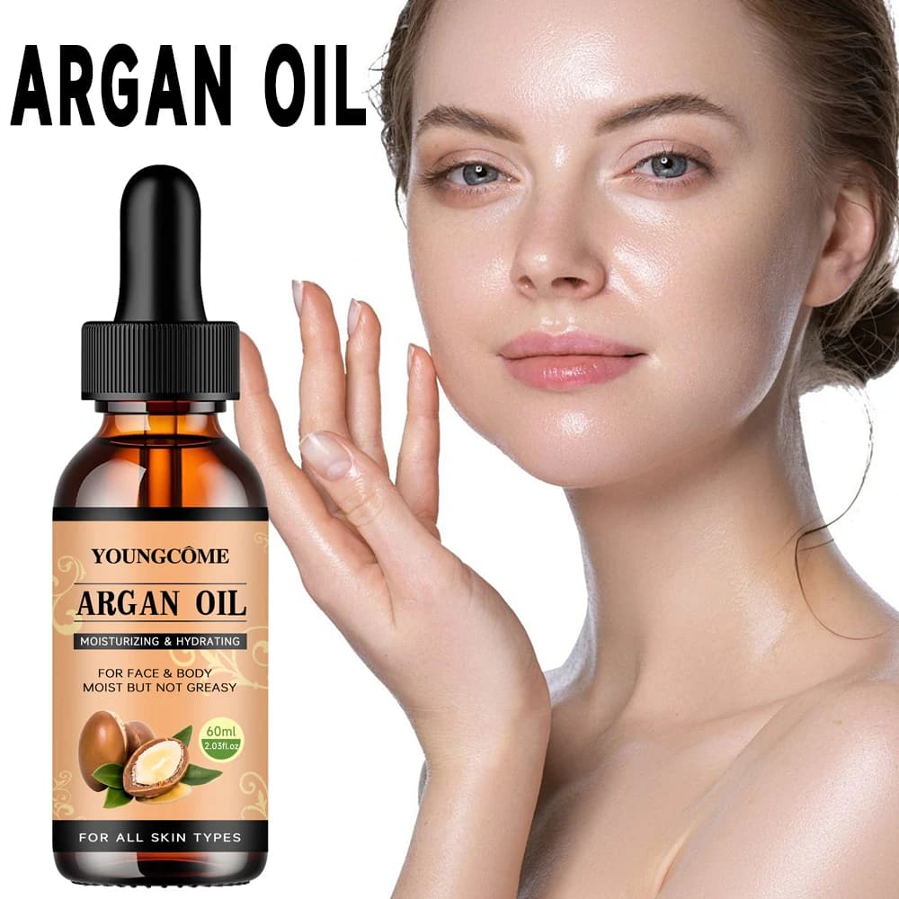 Sérum capillaire à l'huile d'argan marocaine, brume d'huile légère pour pointes fourchues, cheveux crépus et mèches, réparation d'huile capillaire, brillant