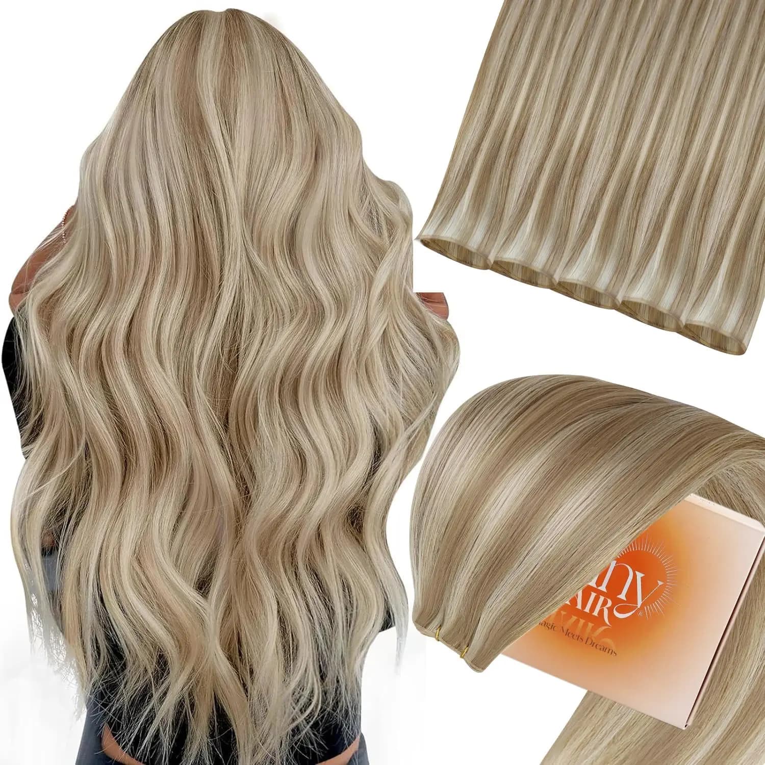 Ve Sunny Hair Trame Extensions de cheveux vrais