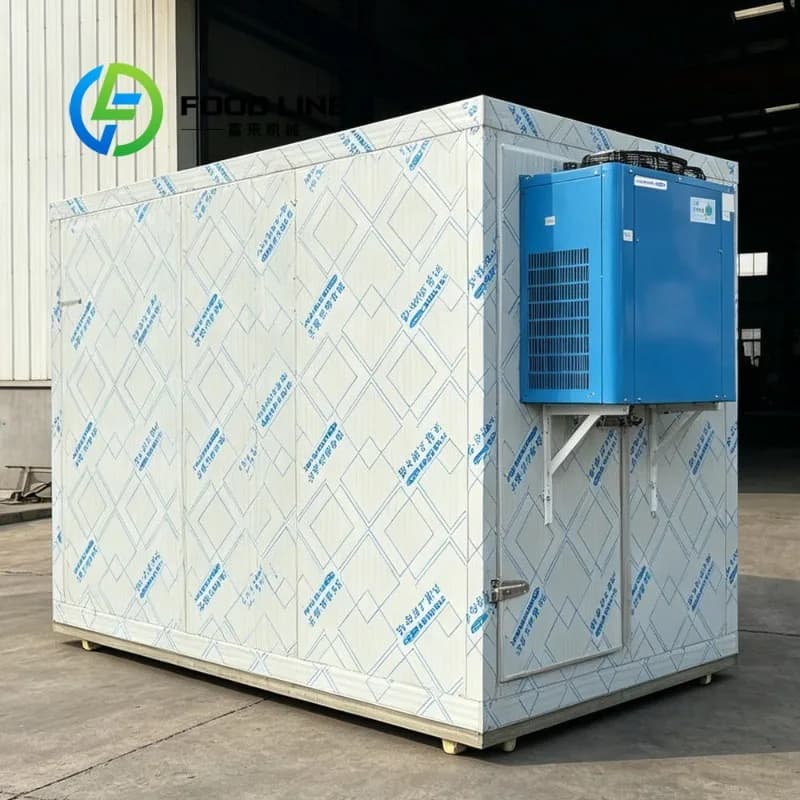 Conteneur frigorifique mobile isolé avec roues pour un transport facile dans les centres logistiques et de distribution