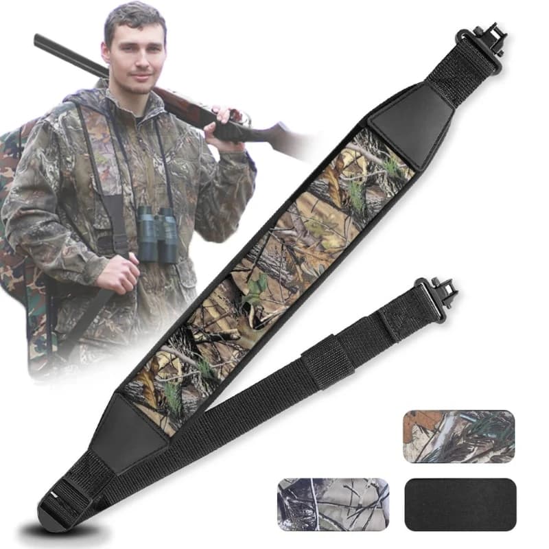 Étuis de chasse harnais à 2 points avec émerillons épaulettes durables longueur de la sangle d'épaule bretelles réglables en Nylon