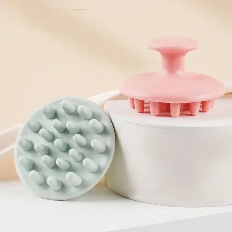Shampoing en Silicone, masseur de cheveux du cuir chevelu