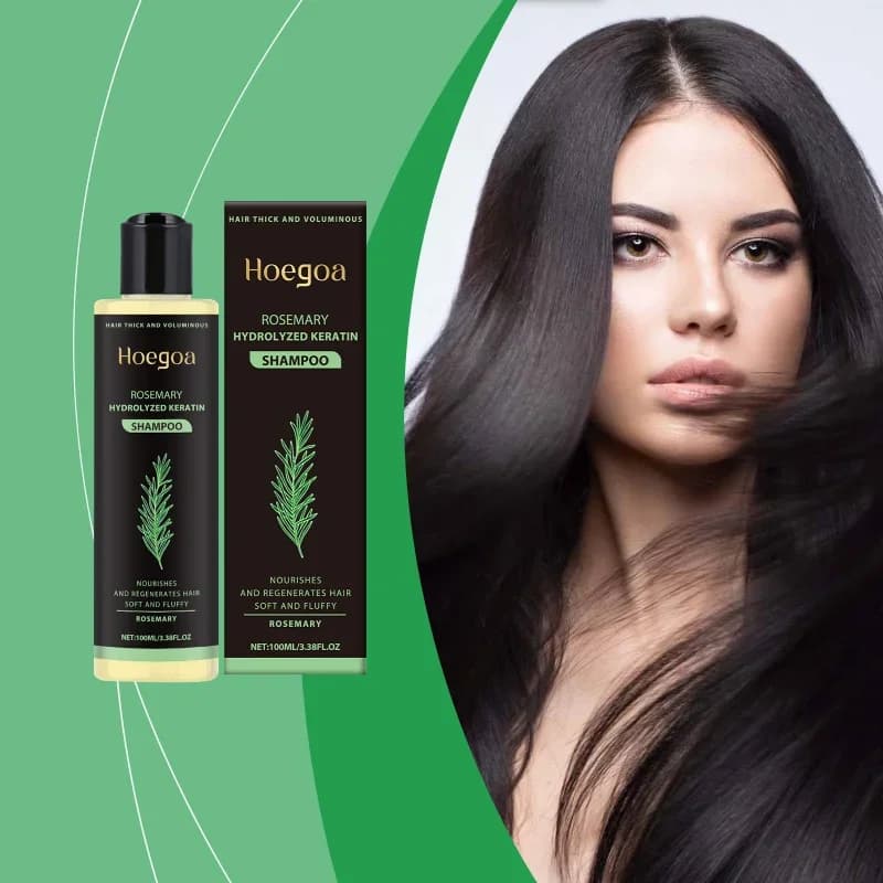 Shampoo au romarin pour l'épaississement des cheveux - Formule fortifiante et volumisante avec kérat