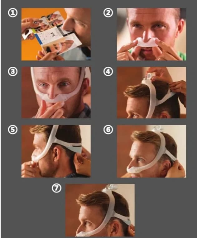 Masque CPAP Original Dreamwear pour Philips, Anti-ronflement, apnée du sommeil, masque Bipap automatique avec 4 coussins, couvre-chef gratuit