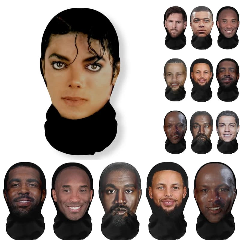 Masque 3D Michael Jackson, masques faciaux amusants, accessoires pour Halloween, déguisement cosplay, masques abstraits réalistes
