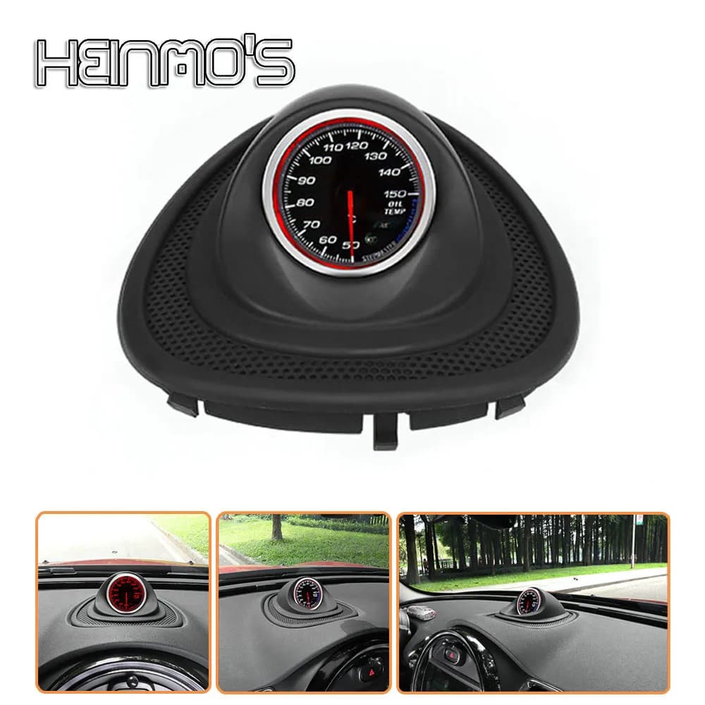 Jauge de température d'huile de sortie d'air de tableau de bord de voiture pour Mini Cooper F55 F56, jauge de température d'eau, jauge de suralimentation, accessoires de décoration intérieure