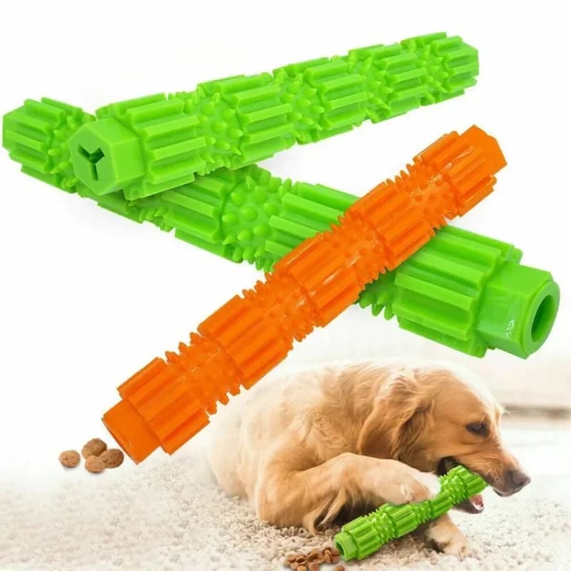 Jouets à mâcher pour chiens, caoutchouc robuste, masticateur agressif, meulage des dents, forme d'équipement de nettoyage, couleur aléatoire, meulage et nettoyage des dents