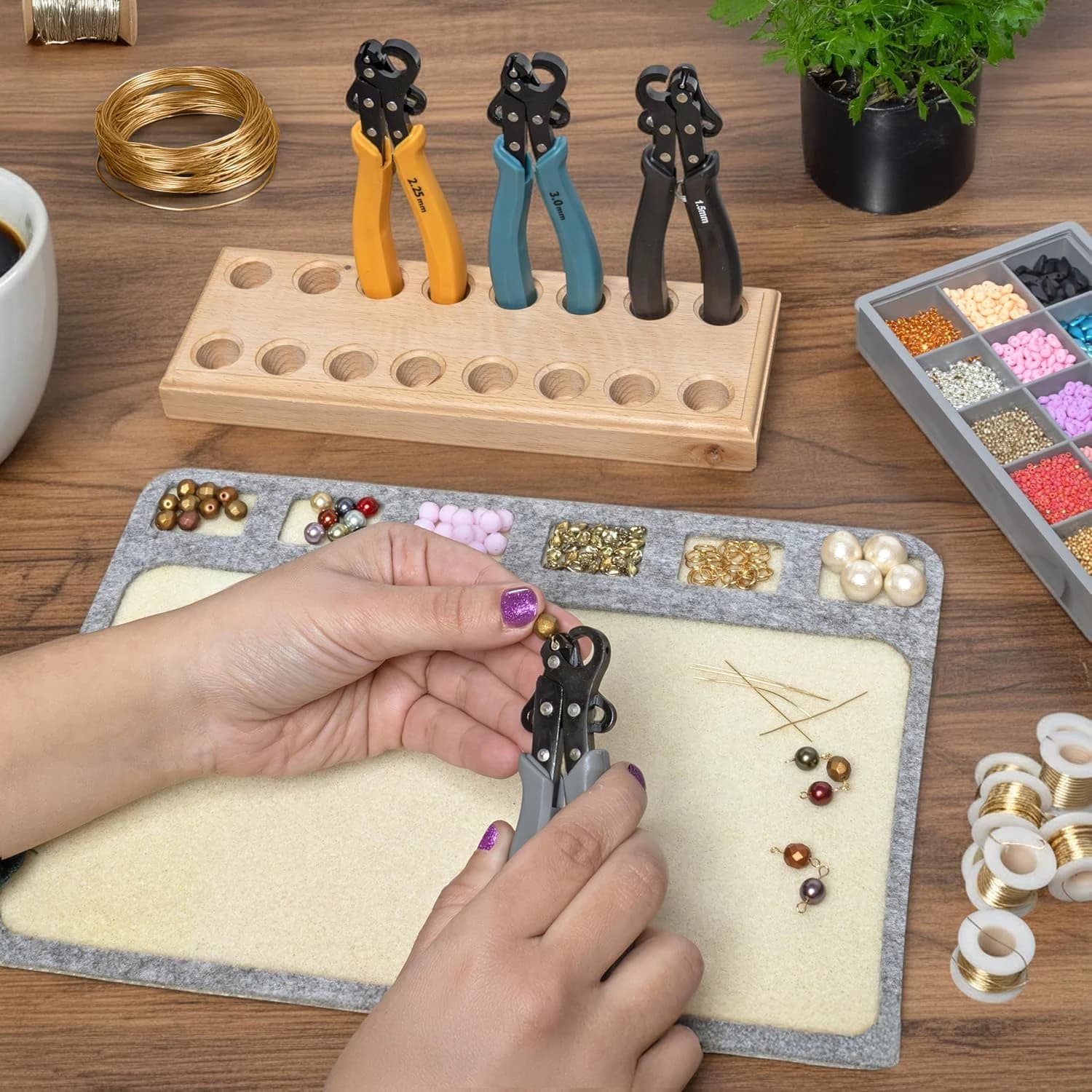 Outil original One Step Looper – Créez et ajustez des boucles cohérentes de 3 mm pour la fabrication de bijoux