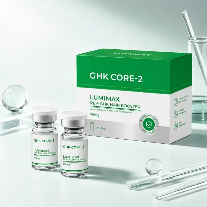 Sérum de croissance capillaire au peptide GHKCU LUMIMAX