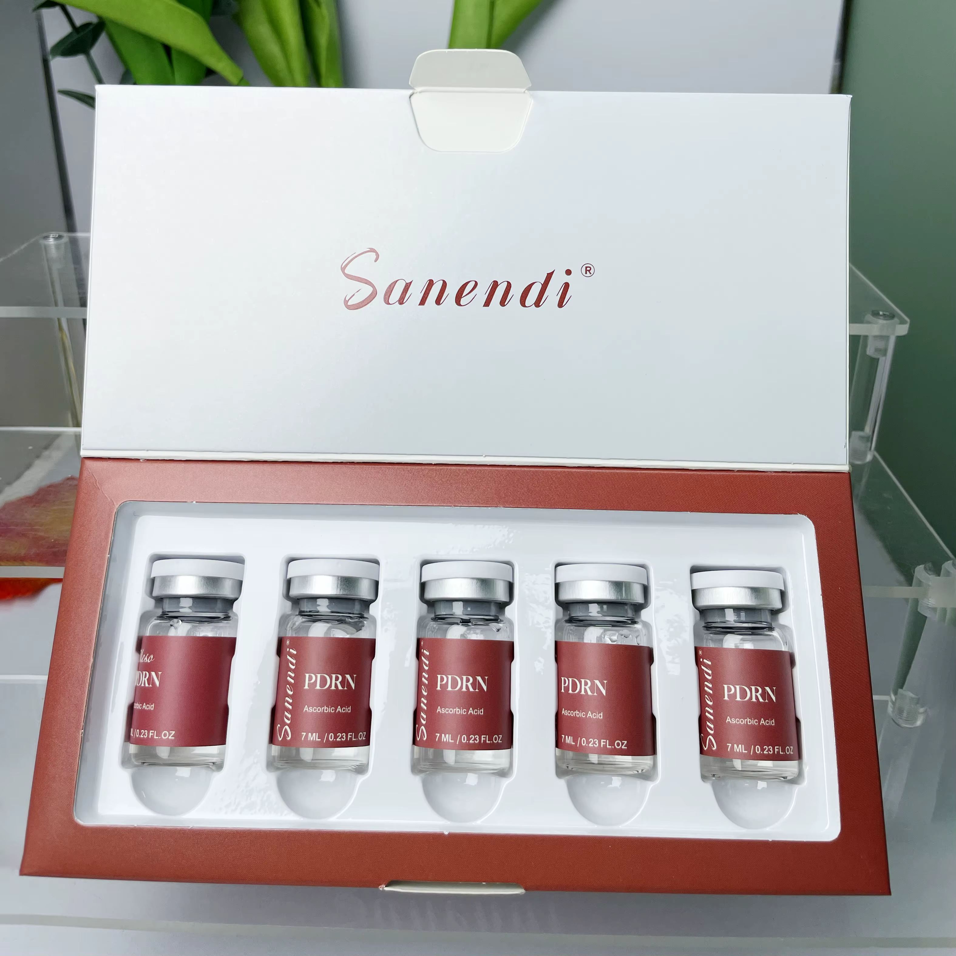 Sérum 6-en-1 PDRN GS-H Acide Hyaluronique Vitamine C Essence Collagène Coréen Soin Hydratant Visage