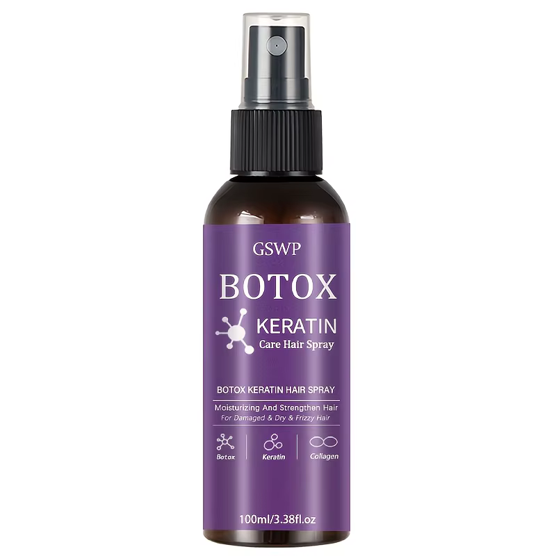 GSWP Botox Keratin Care Hair Spray, soin hydratant et fortifiant pour cheveux abîmés et secs, contrô