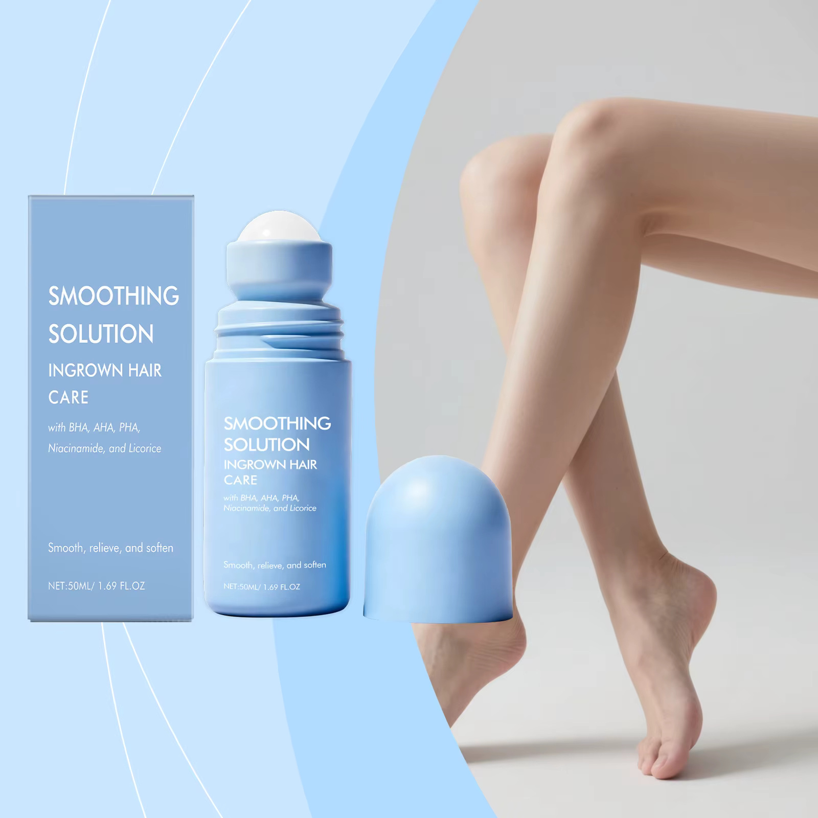 Sérum pour cheveux incarnés pour zone de Bikini aisselles bras jambes traitement des cheveux incarné