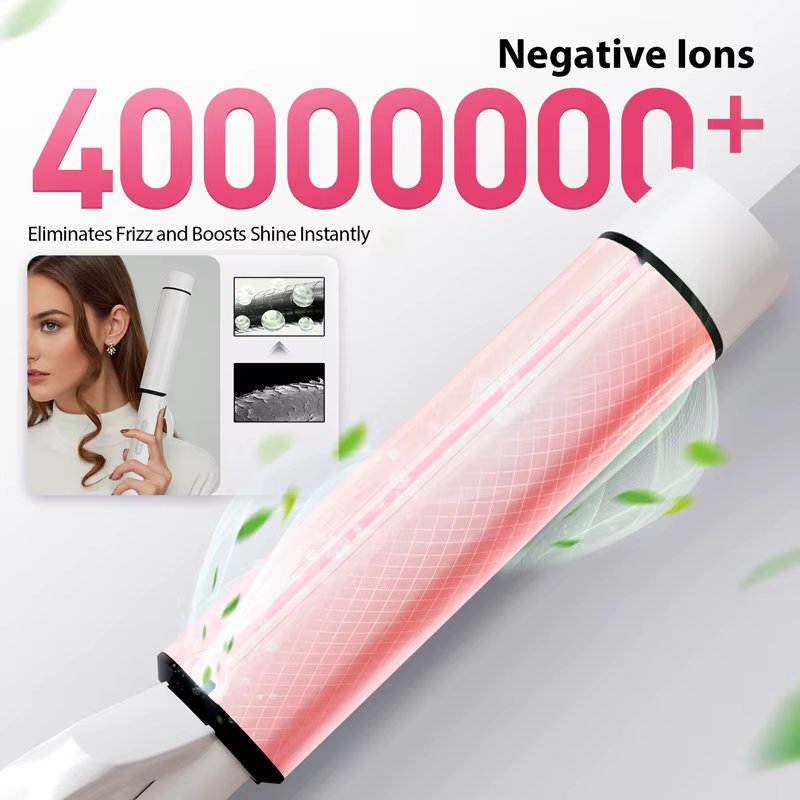Baguette à friser Extra Large de 1.5 pouces pour cheveux longs, baril de Tourmaline en céramique, Io