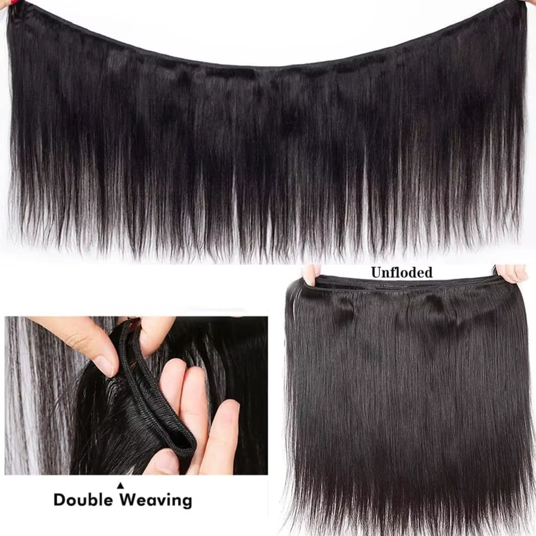 Extensions de Cheveux Humains Vierges Bruts Vietnamiens Double Drawn 12A, Lisses comme des Baguettes