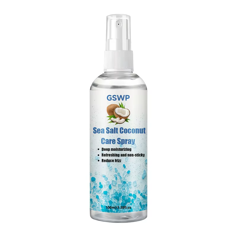 GSWP Spray hydratant au sel de mer et à la noix de coco, adoucit les cheveux, rehausse les boucles e