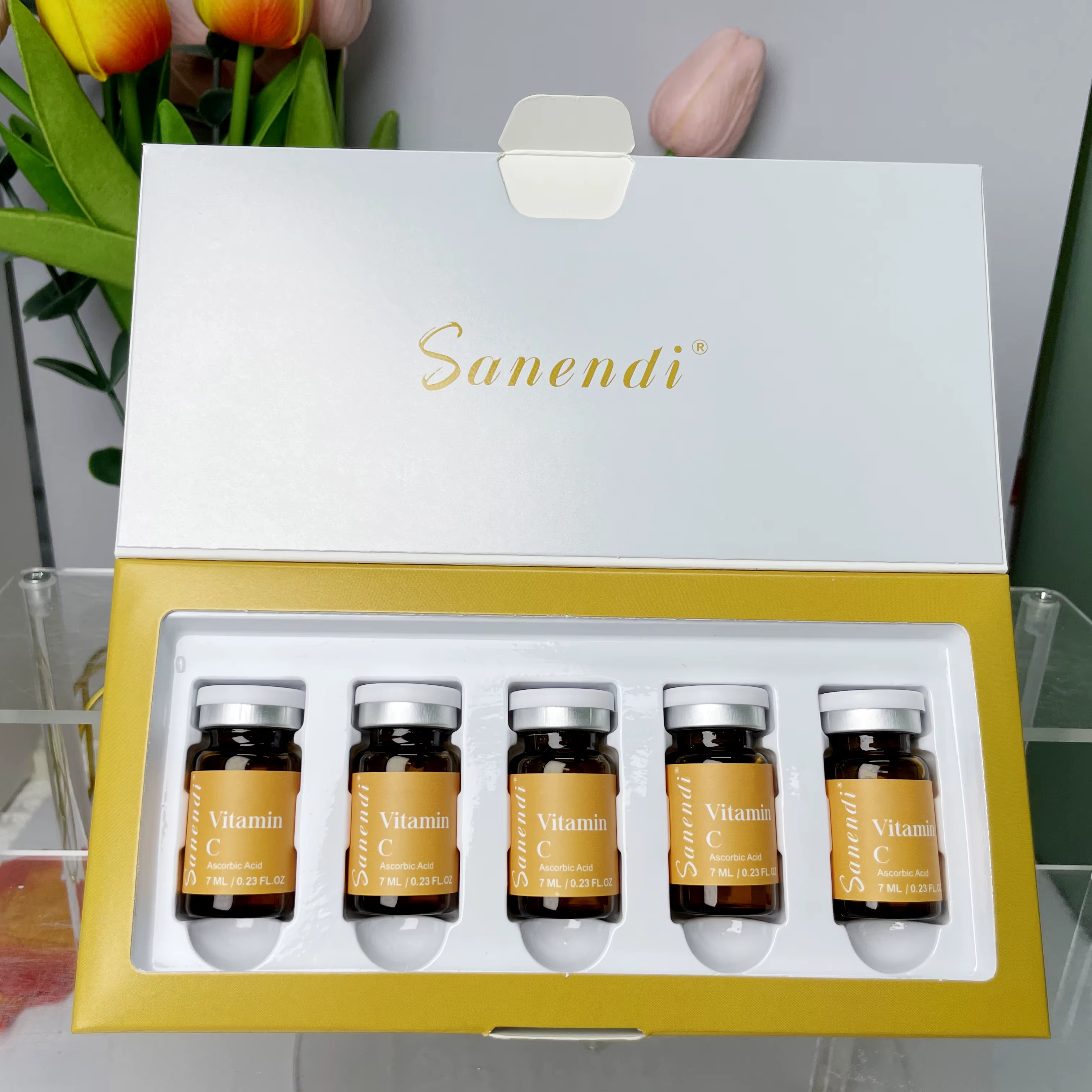 Sérum 6-en-1 PDRN GS-H Acide Hyaluronique Vitamine C Essence Collagène Coréen Soin Hydratant Visage