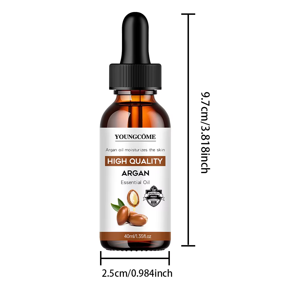 Sérum capillaire à l'huile d'argan marocaine, brume d'huile légère pour pointes fourchues, cheveux c