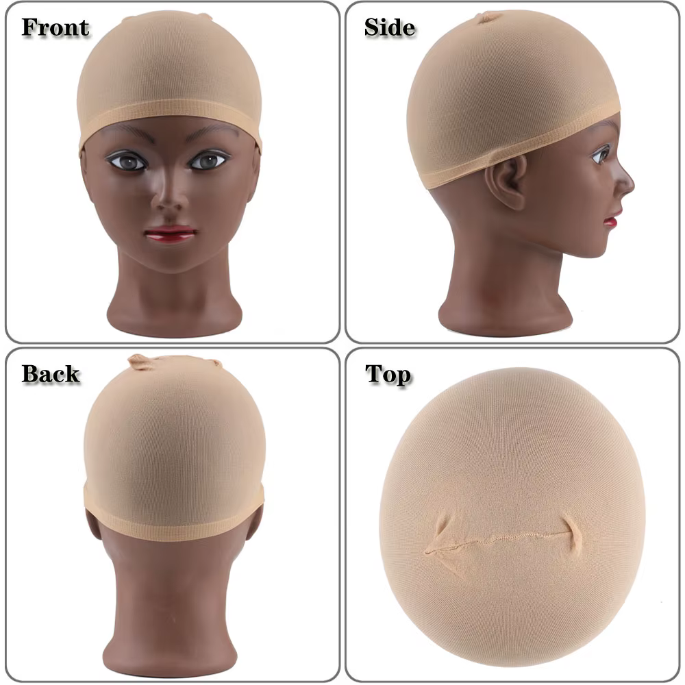 24 pièces (12 paquets) bonnet de perruque filets à cheveux extensibles à la mode 2 pièces/paquet bon