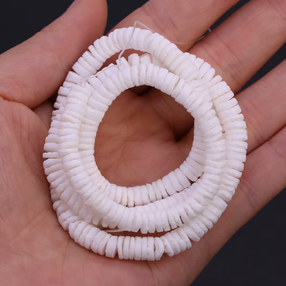 Perles d'isolation en nacre naturelle, pour la fabrication de bijoux, collier, Bracelet, boucle d'or