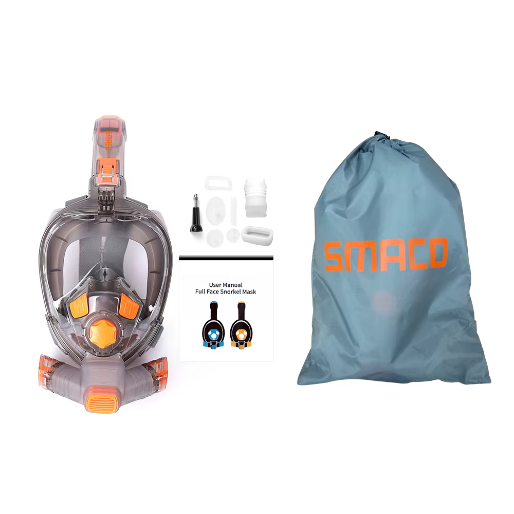 SMACO masque de plongée sous-marine intégral pour adulte lunettes Anti-buée sous-marine vue large pl
