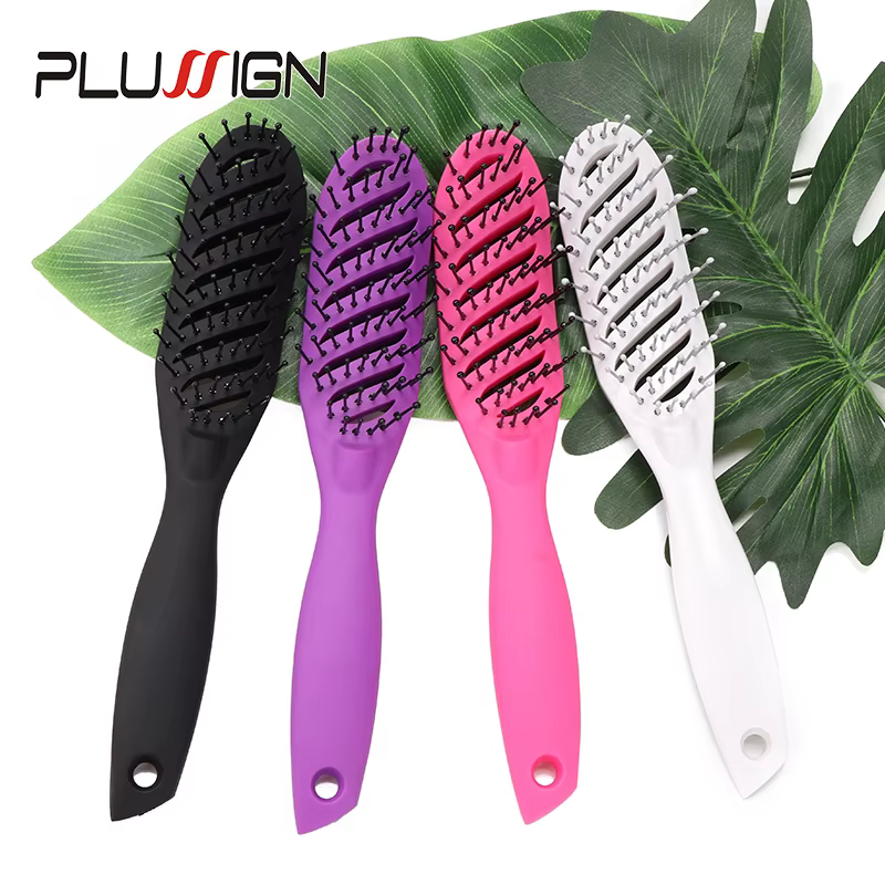 Brosse à cheveux bouclés, peigne de Massage pour Salon de coiffure, brosse de séchage démêlante, bro