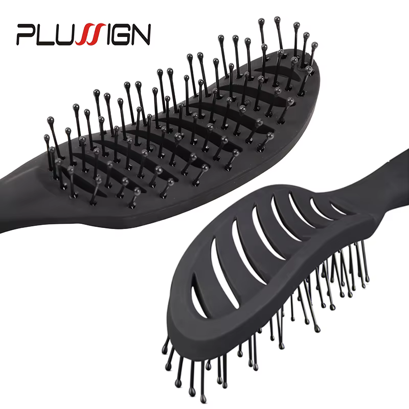 Brosse à cheveux bouclés, peigne de Massage pour Salon de coiffure, brosse de séchage démêlante, bro