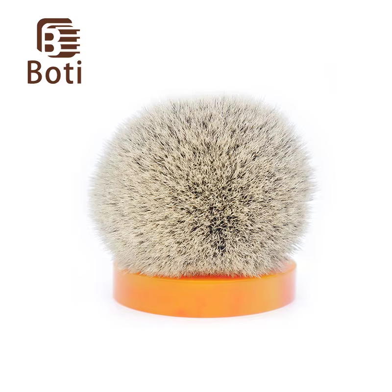 Boti brosses-shd soie, poils de blaireau avec nœud, très haute densité, en forme d'ampoule