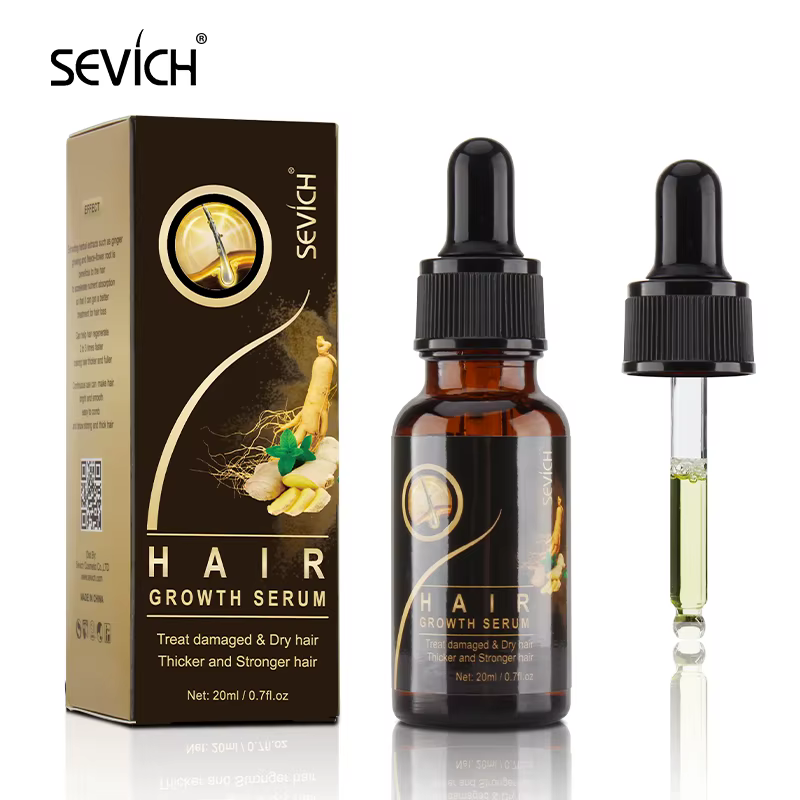 Sevich – sérum de croissance capillaire unisexe, extrait de gingembre, 20ml, prévient la perte de ch