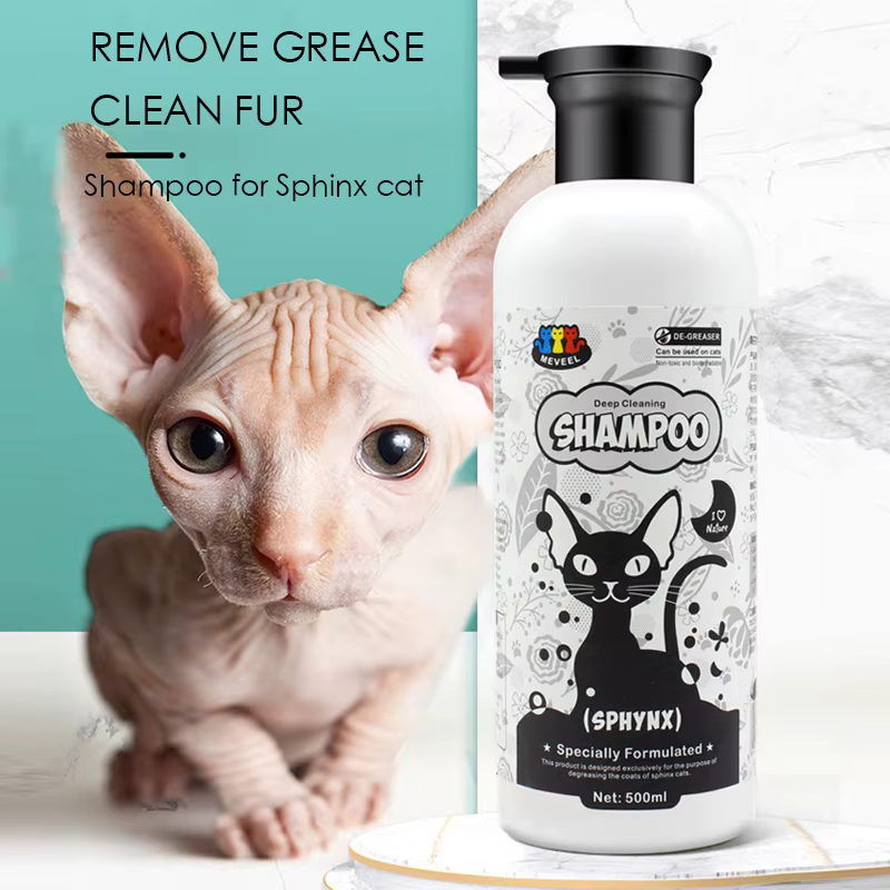 Sphinx canadien chat shampooing lavage du corps animal chat sans poils chat spécial lavage du corps