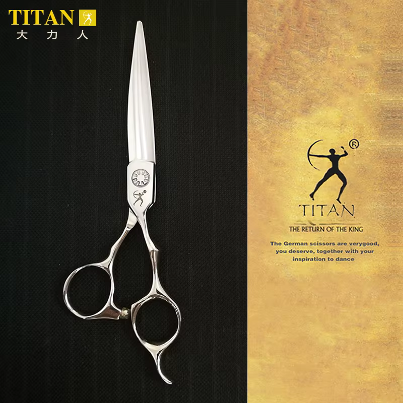 Titan professionnel barbier cheveux ciseaux salon coupe ciseaux coiffure ciseaux japon vg10 acier