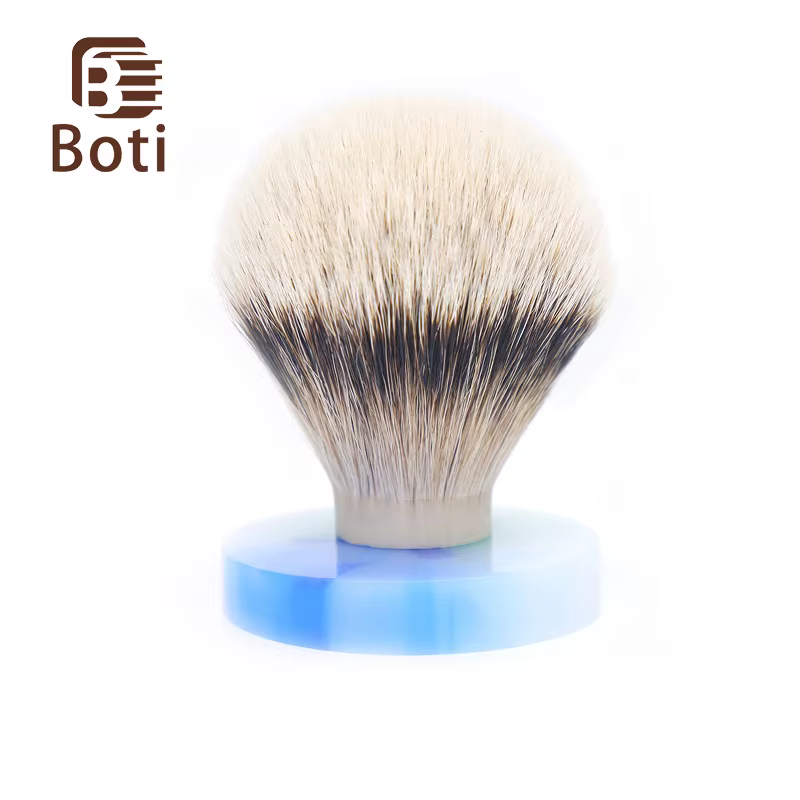Boti brosses-shd soie, poils de blaireau avec nœud, très haute densité, en forme d'ampoule