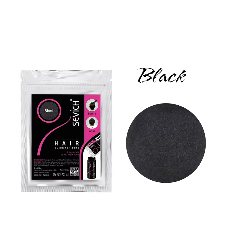 Fibers capillaires, poudre de kératine pour la construction des cheveux, Volume de la couleur des ch