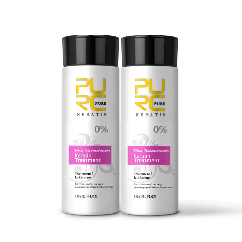 PURC 2 pièces kératine pour lisser les cheveux 0% 5% 8% 12% formaldéhyde traitement capillaire à la