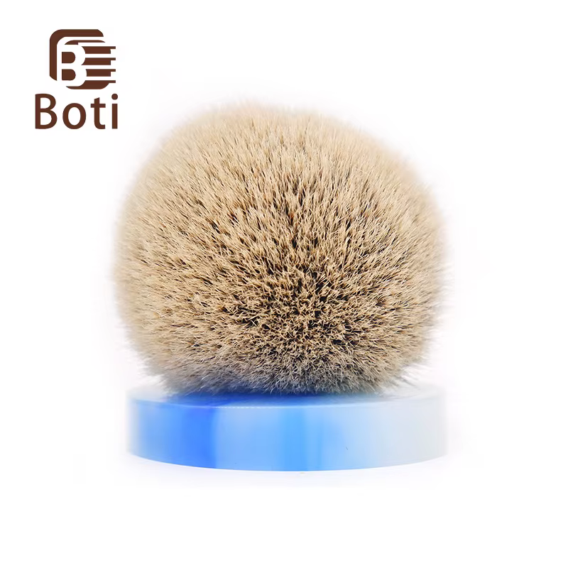 Boti brosses-shd soie, poils de blaireau avec nœud, très haute densité, en forme d'ampoule