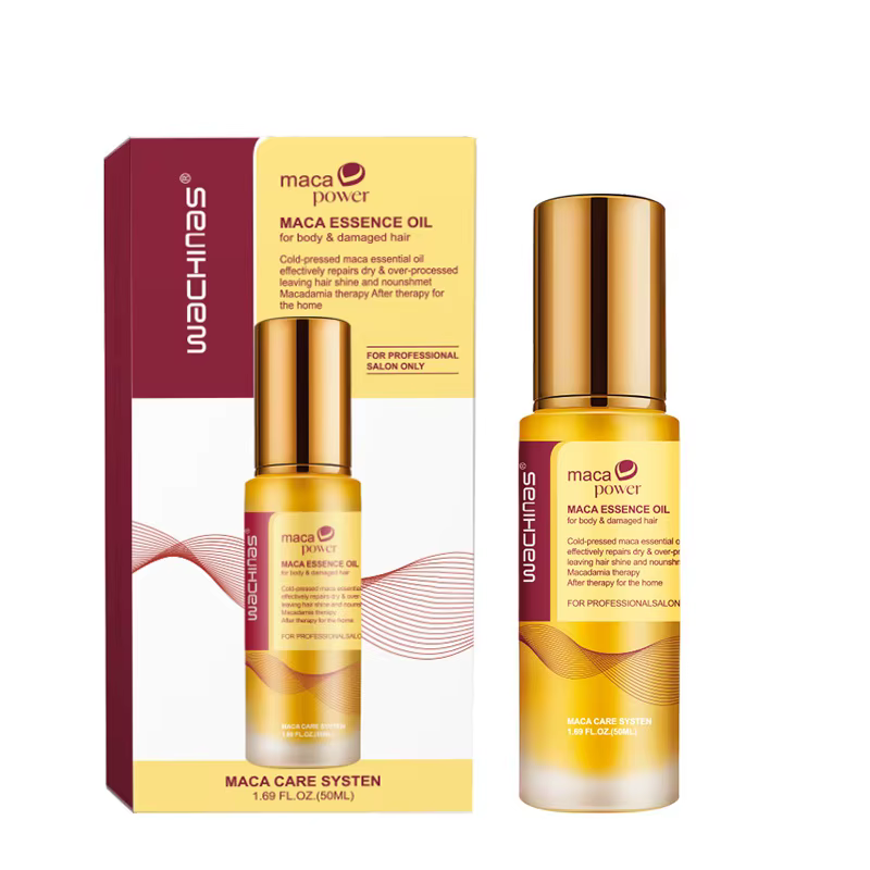 Sérum capillaire à l'huile d'argan marocaine – Traitement nourrissant anti-frisottis pour cheveux li