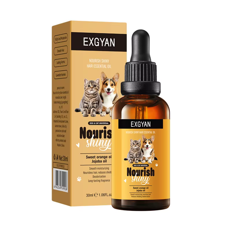 Huiles essentielles de soins capillaires nourrissantes et éclaircissantes pour chiens et chats, parf
