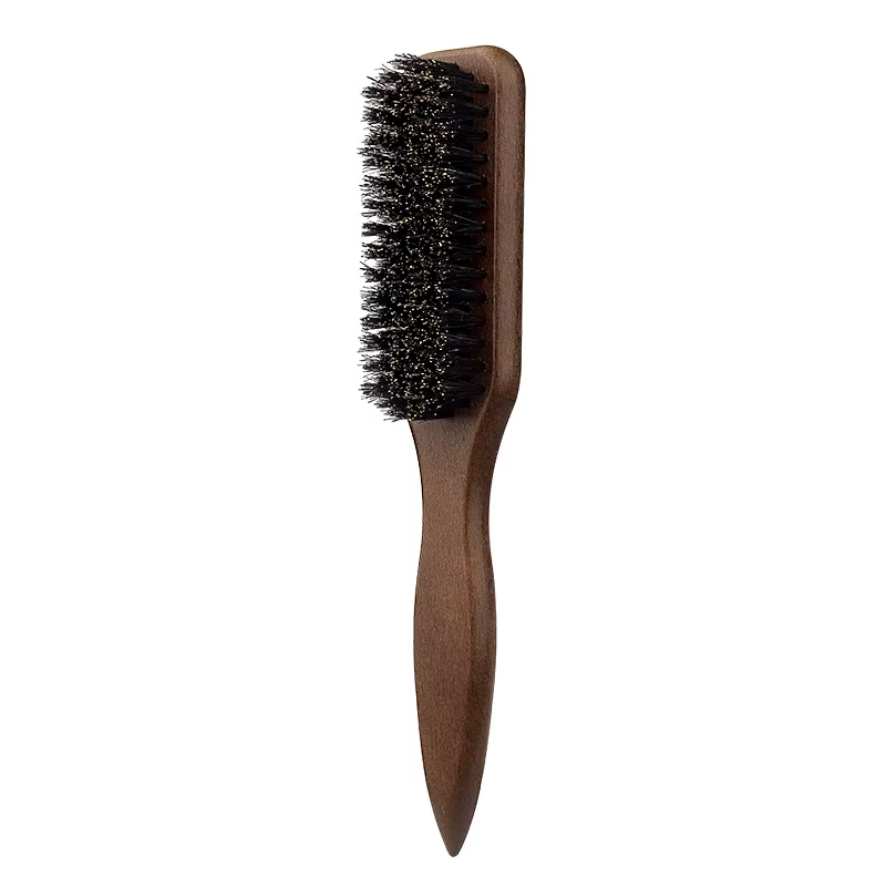 Brosse à cheveux en poils de sanglier (unisexe)-brosse à poils coiffants professionnelle sans parfum