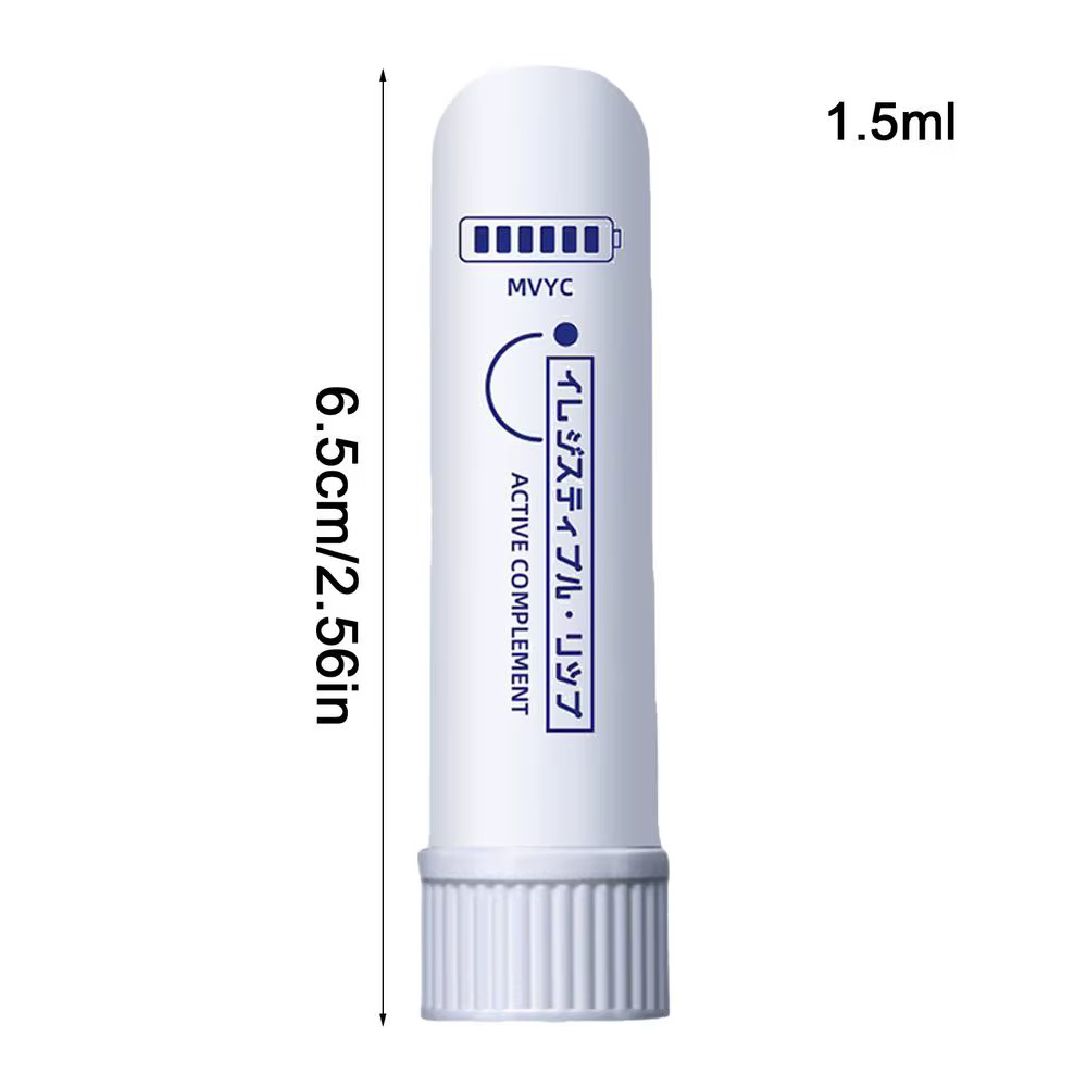 Huile de menthe poivrée, bâton d'énergie rafraîchissant, huile d'eucalyptus, inhalateur Nasal, bâton