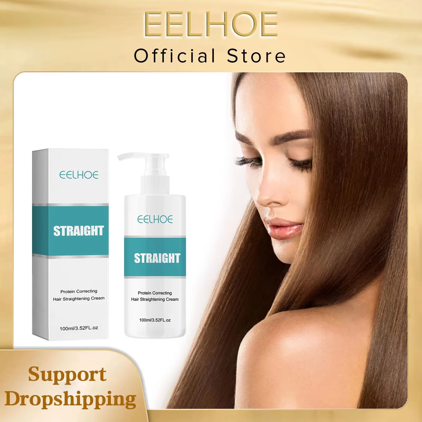 EELBathroom E KerBrian-Crème pour lisser les cheveux, traitement professionnel, adoucissant, anti-fr