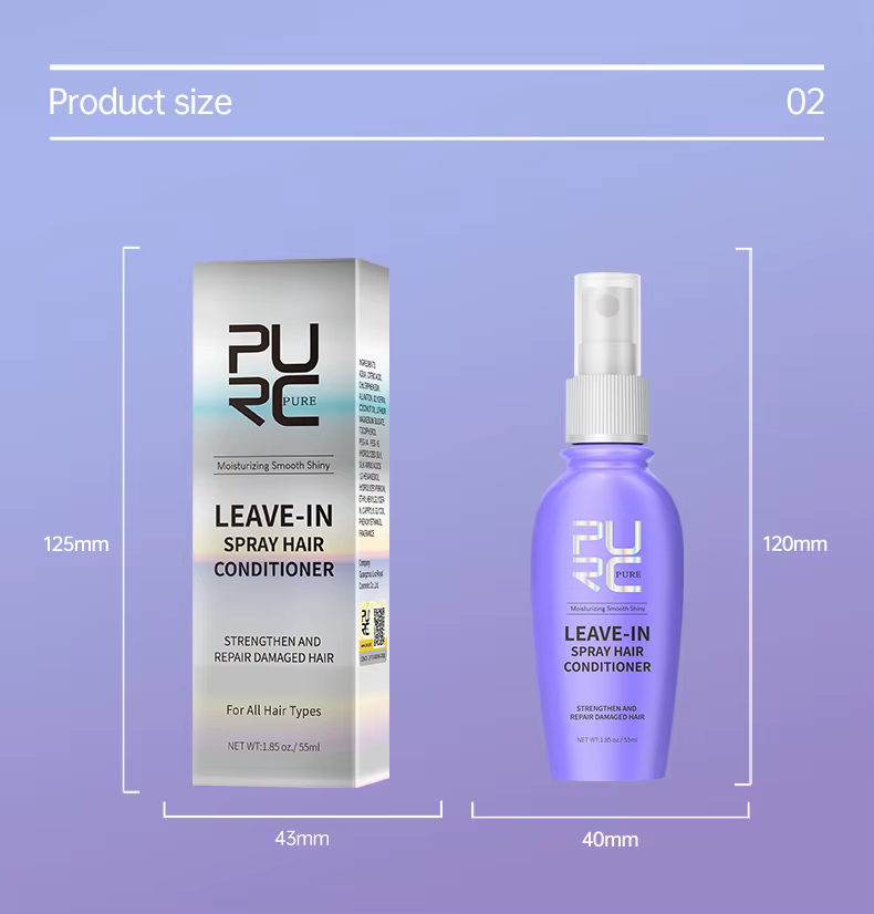 PURC-Spray pour cheveux sans rinçage, huile de revitalisant AMP, réparation des cheveux abîmés, trai