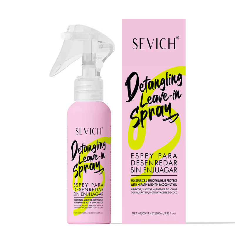 Masque capillaire à la kératine, Spray capillaire à la kératine, réparation rapide des cheveux crépu