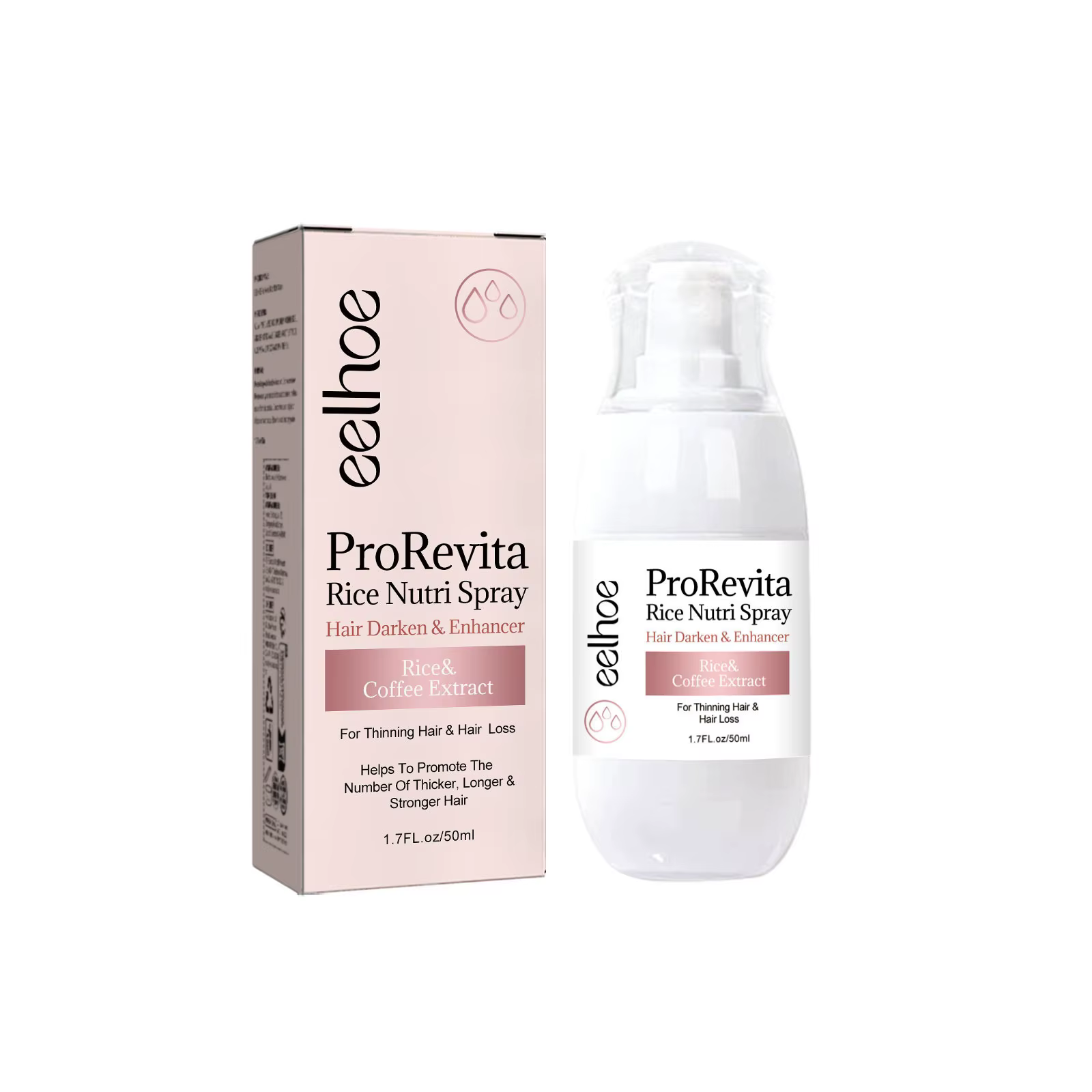 Spray capillaire au riz : Soin hydratant intense pour des cheveux souples, nourris et brillants